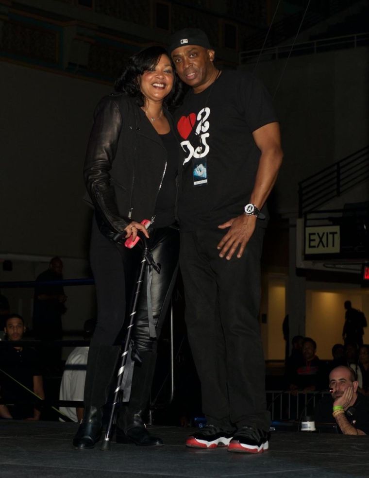 Lady B & DJ Gary O. Dressed in All Black