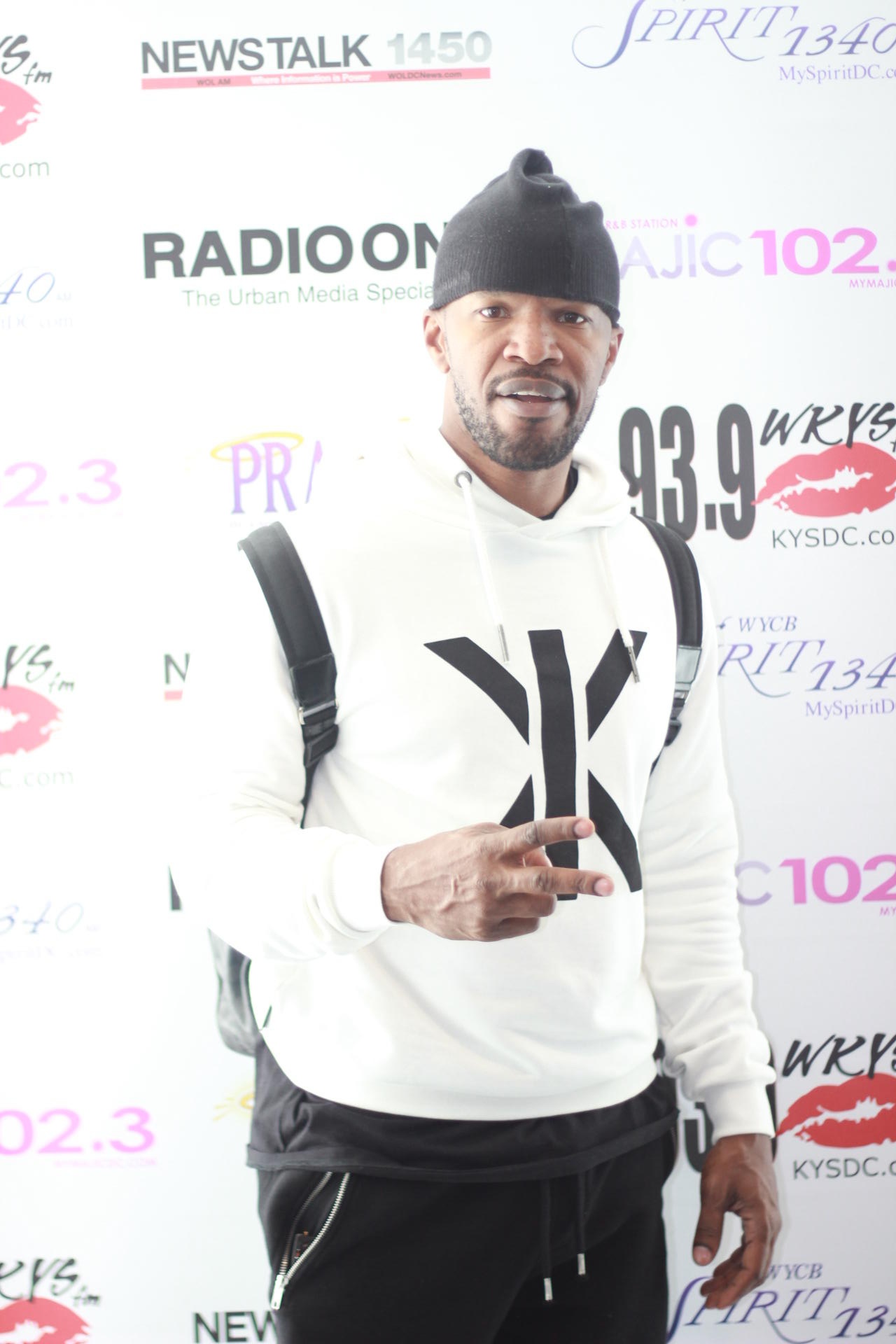 Jamie Foxx Visits Radio One DC