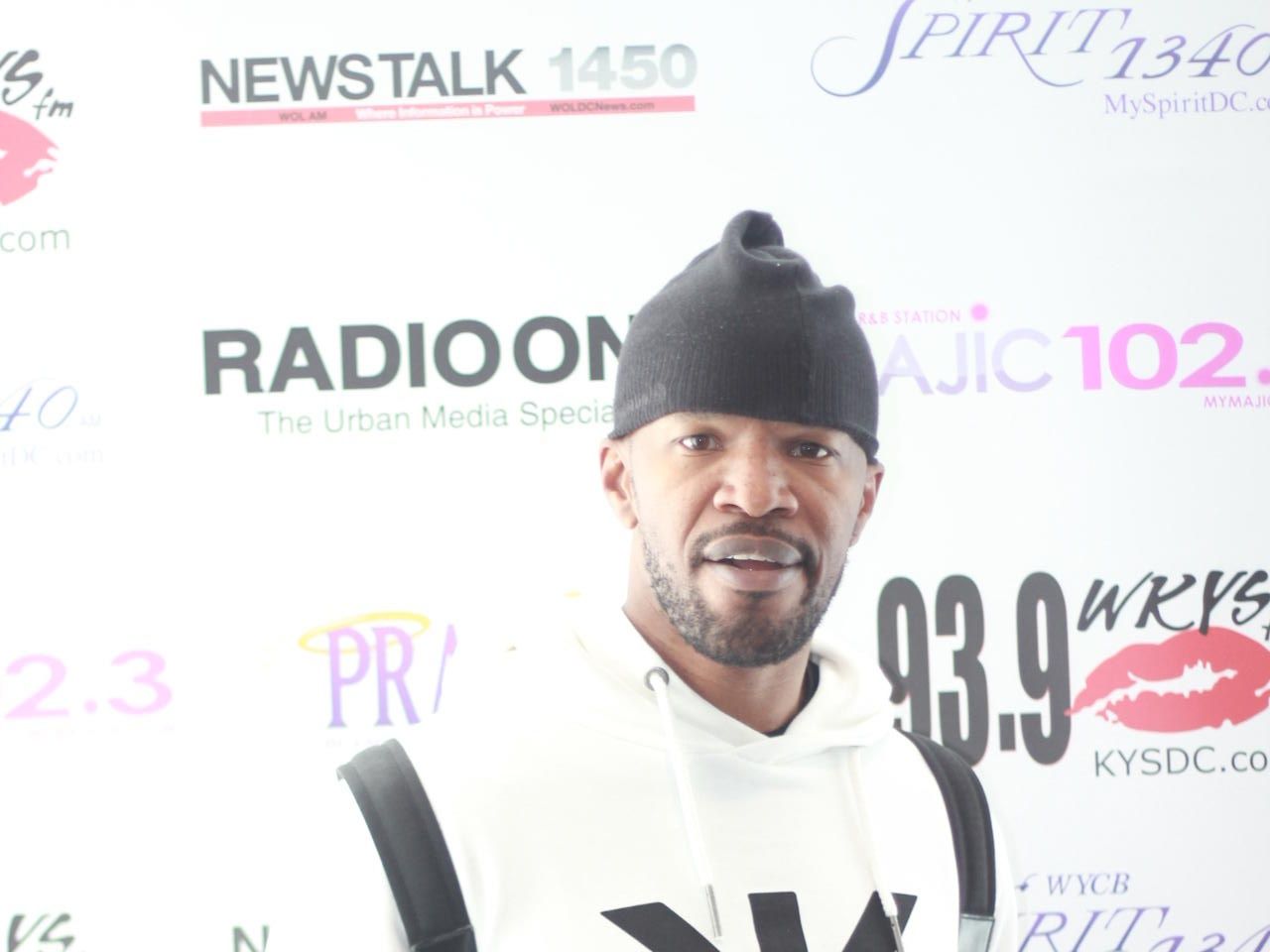 Jamie Foxx Visits Radio One DC