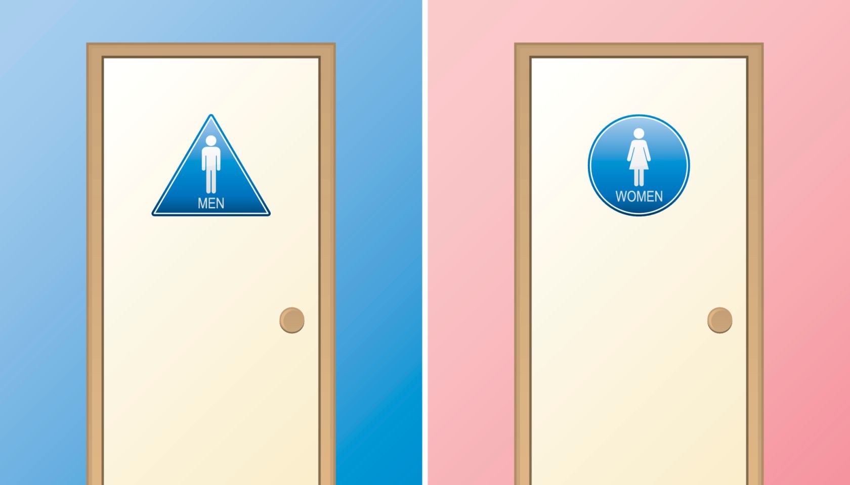 Male and Female Restrooms