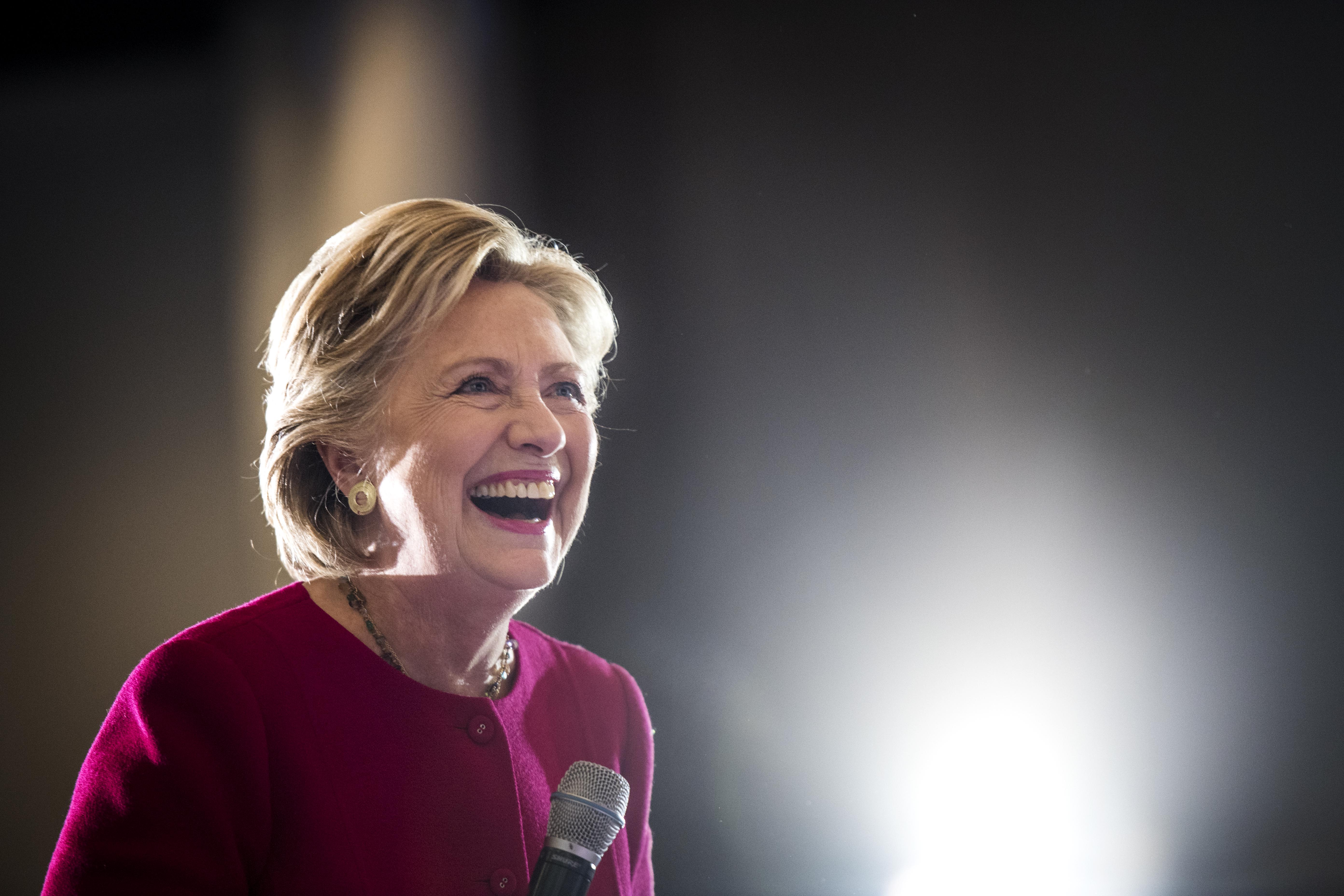 Democratic Nominee for President of the United States former Secretary of State Hillary Clinton