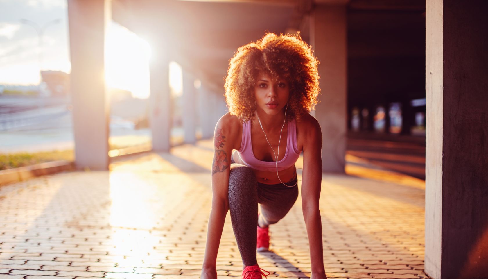 Sporty young woman