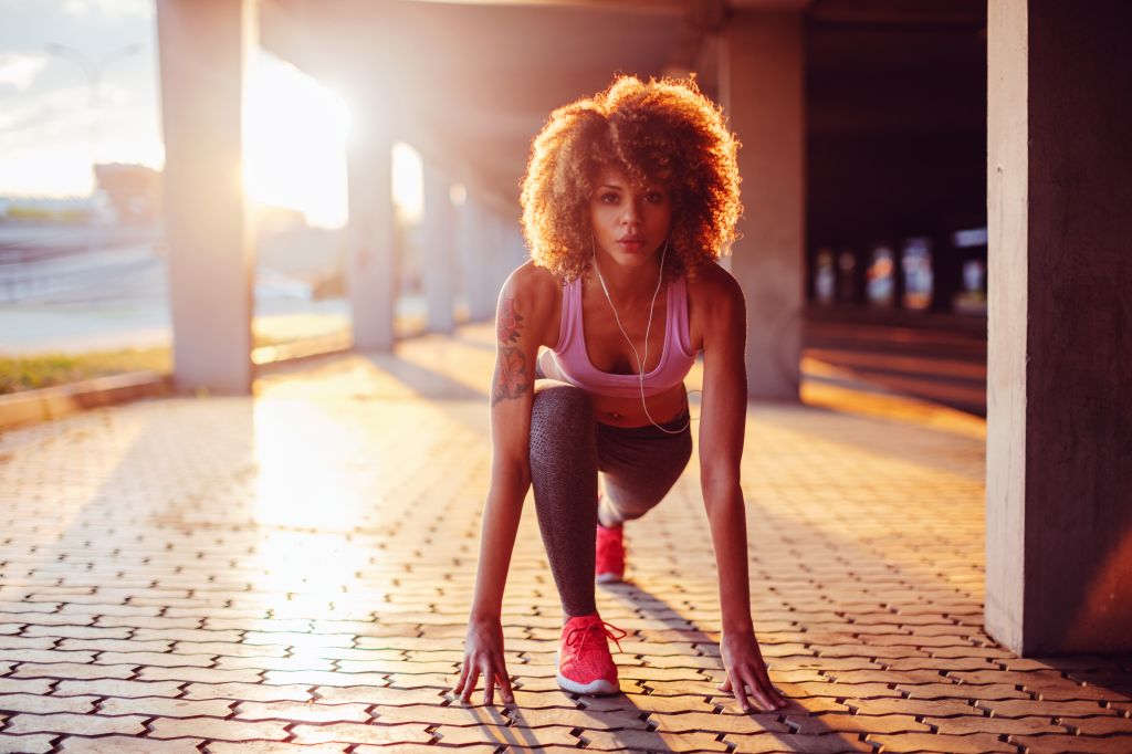 Sporty young woman