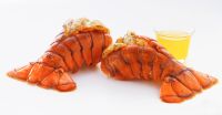 Two Lobster Tails with Melted Butter