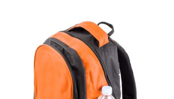 Orange school backpack