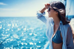 On the road of blue.