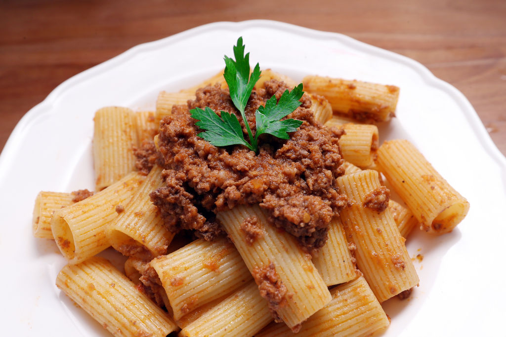 Beef ragu with rigatoni pasta from The Pasta Place in Sheung Wan. 20MAY14[29MAY2014 48HRs RESTAURANT REVIEW]