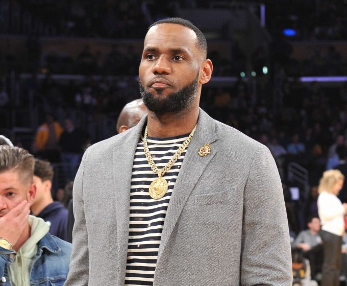 Celebrities At The Los Angeles Lakers Game