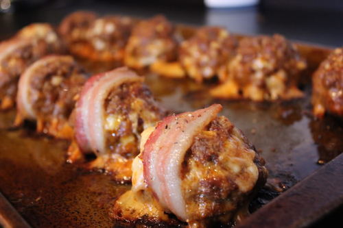 Bacon Wrapped TACO Meatballs