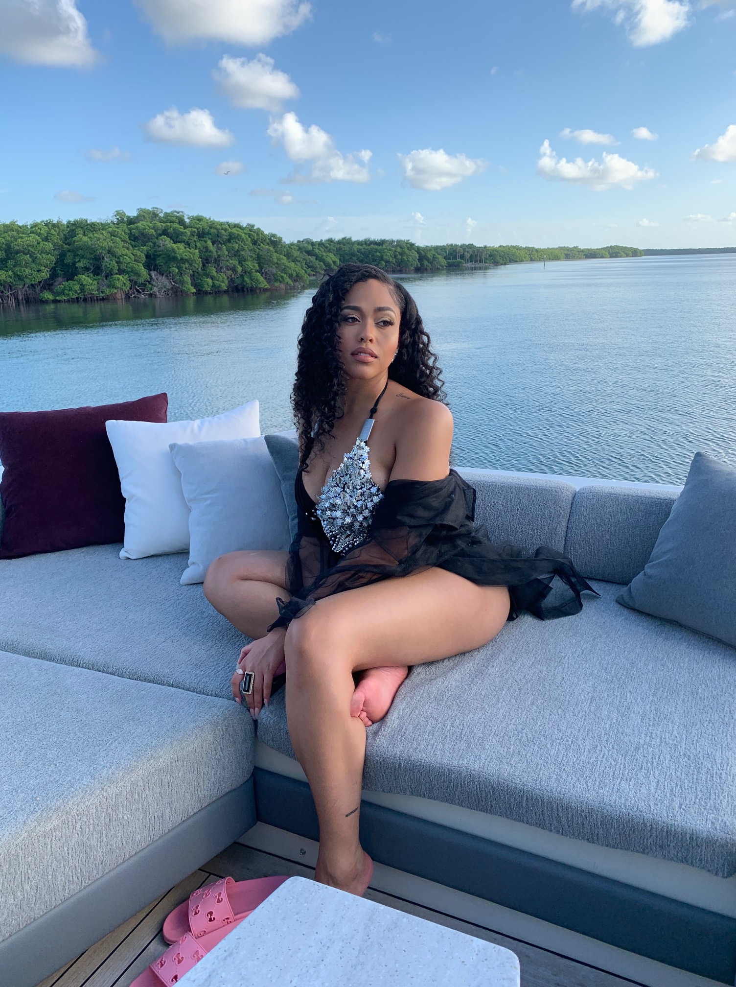 jordyn Woods Rick Ross Video BTS