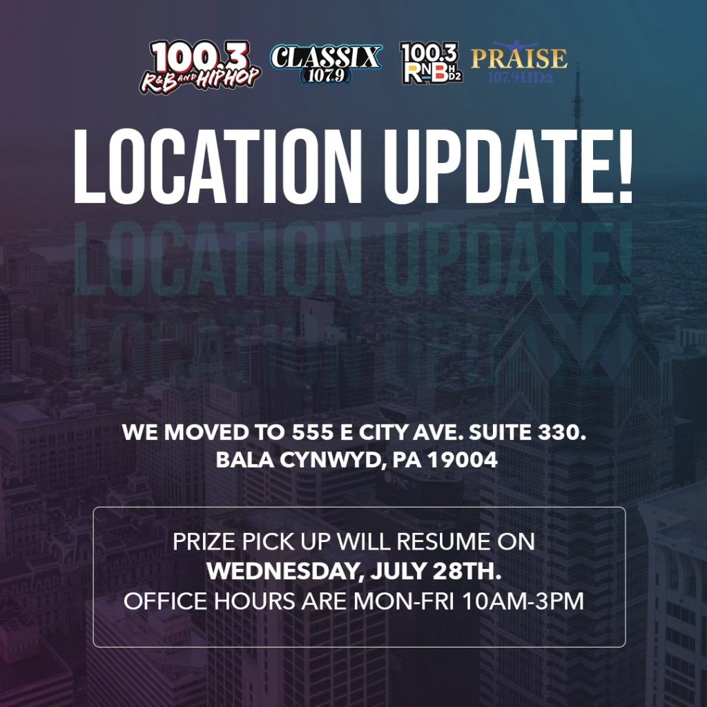 Location Update Radio One Philly 2021