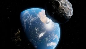An asteroid approaching Earth