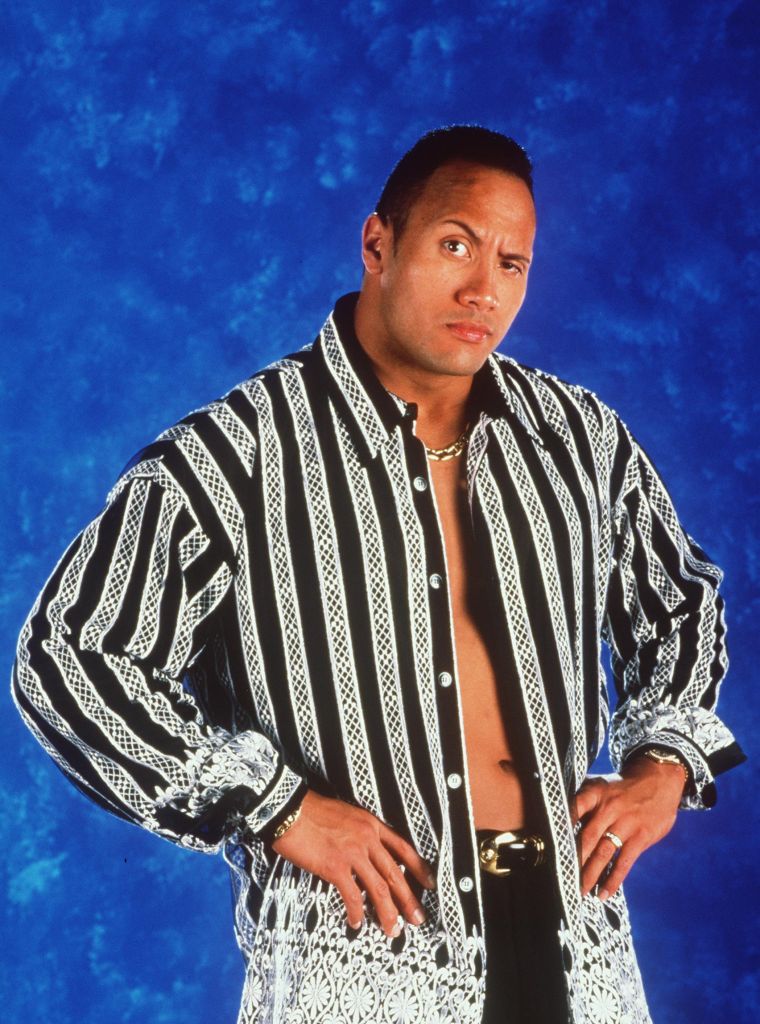 World Wrestling Federation's Wrestler Rock Poses June 12 2000 In Los Angeles Ca